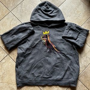 Dark Grey Coach X Jean Michel Basquiat XL Hoodie